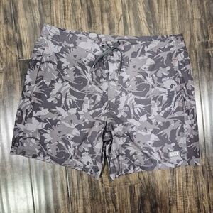 SAXX Betawave 2-in-1 Board Shorts Batik Camo- Dark Graphite